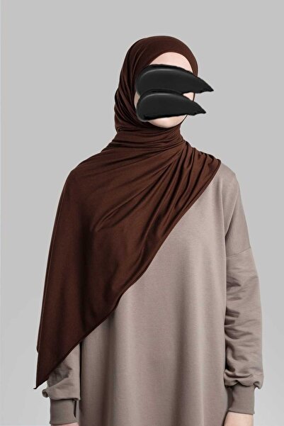 Emare شال قطني ممشط - بني مرير