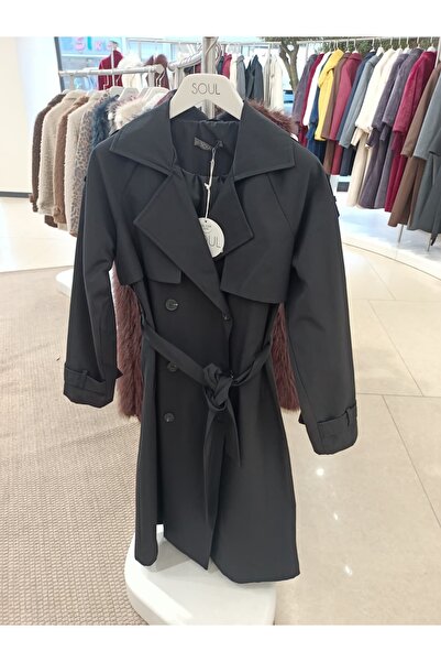 Soul Düğmeli Kruvaze Trençkot 32403