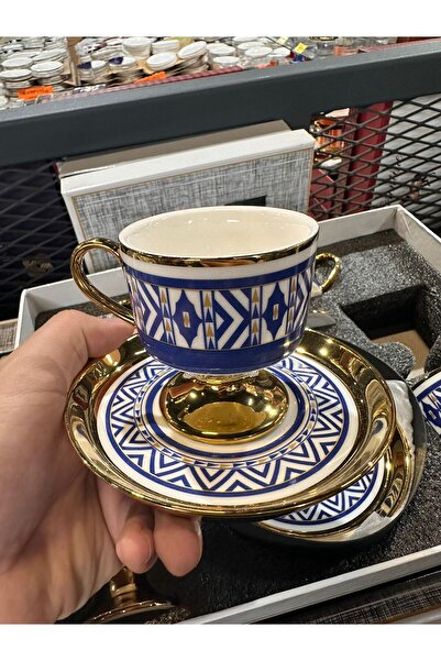 Como Colored Coffee Cup Set with Stand