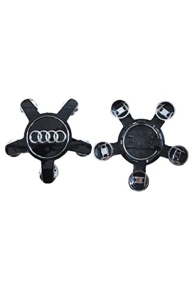 LinePartsBim Set 2 capace roți Spider 135mm Audi pentru jante din aliaj A3, A4, A5, A6, A7, A8, Q5, TT, R8, negre