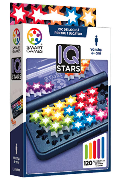Smart Games Joc de logică IQ Stars cu 120 de provocări (ediție românească)