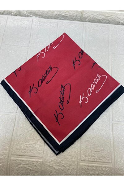 sema aksesuar Unisex Atatürk Signed Scarf - Official Ceremony April 23, October 29, May 19