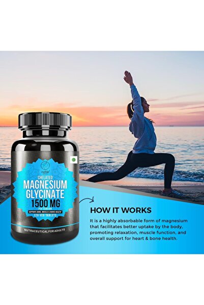 NOBLE جليسينات المغنيسيوم الطبيعية ١٥٠٠ ملغ - امتصاص عالي، يدعم صحة الأعصاب و...