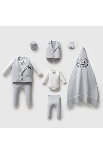 Nipperland Nipperlan Baby Girl and Boy Knitwear Hospital Discharge 0-3 Months Knitwear Set