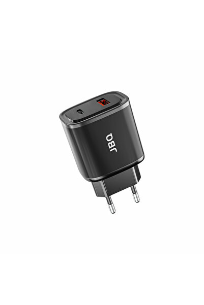JBQ 20W Dual-Port Fast Charger PD + QC3.0 (USB-A to Lightning & USB-A to USB-...