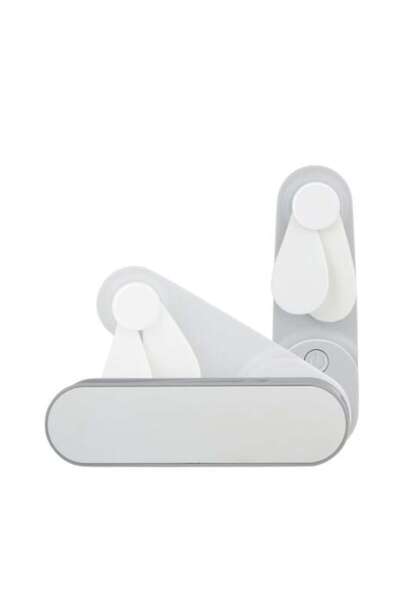 LifeTime Mini portable fan, Lifetime, foldable, 400 mAh, USB charging, gray