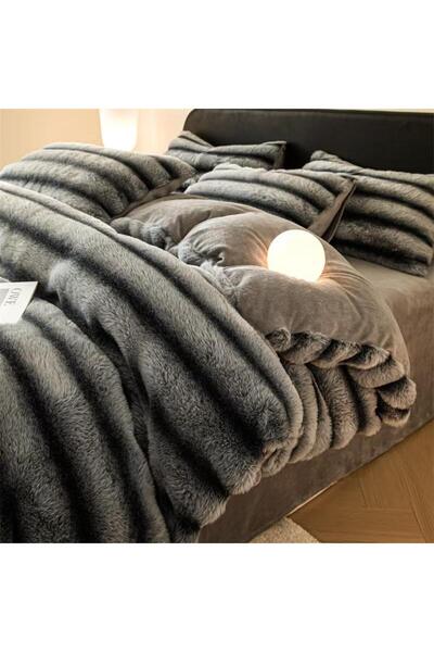 CHIRASO CHIRASO Bedding, COCOLINO Chinchilla, ELASTIC Sheet 180x200+30cm, Pillowcase 200x230cm, 4 Pillowcases