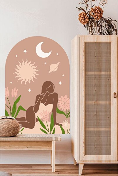 WALLHUMAN Women's Bohemian Children's Room Wall Sticker