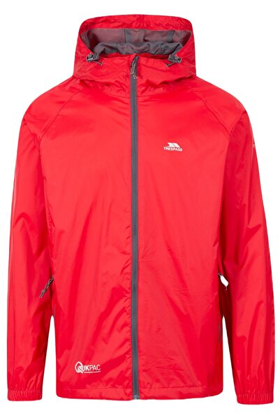 Trespass Uajkrai10001 Qikpac Packaway Tp75 Unisex Raincoat Red