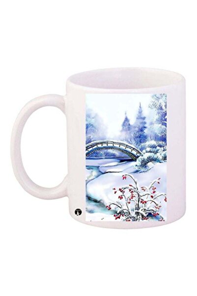 Generic BP Nature Printed Coffee Mug White/Blue/Red