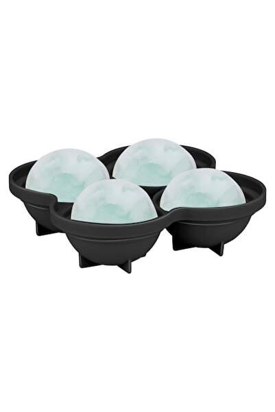Alpina Ice ball mold, Alpina, 4 balls, black/grey, 15x15x6.5cm