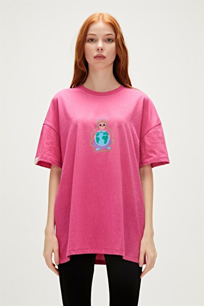 Bad Bear 23.03.07.002-C124 Re-Save Women's T-Shirt Pink