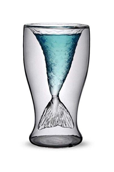 Generic Double Wall Mermaid Glass Clear