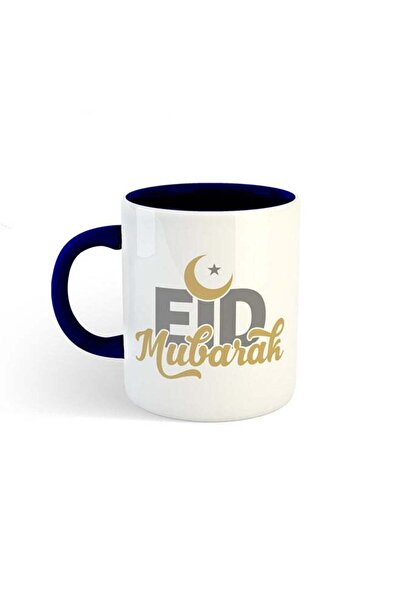 Generic Eid Mubarak Printed Mug White/Navy