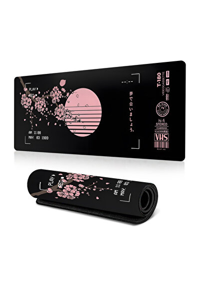 MouseX ماوس باد الساكورا احترافي بمقاس كبير 900x400 مقاومة للسوائل وطباعة عالية الجودة