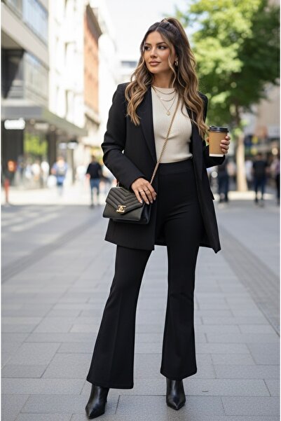 Mina Terzi&Butik Lastik Bel İspanyol Tayt