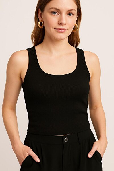 Bliss Γυναικείο μπλουζάκι με ραβδώσεις με χοντρό λουράκι Basic