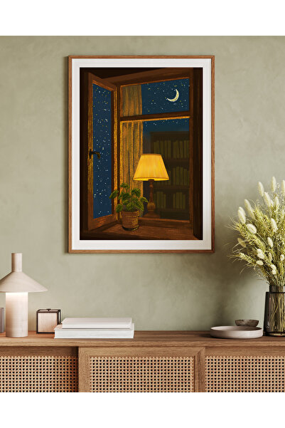 woodhomeworks Tek Parça Salon Ofis Dekor Tablo Vrynt