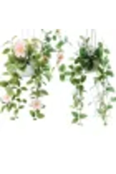 Issa Flori artificiale suspendate în ghiveci 22 cm, diverse culori