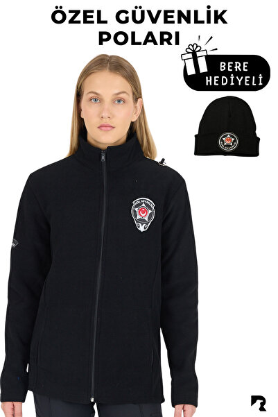 KARGA ÜNİFORMA Palton negru din lână cu broderie de securitate specială pentr...