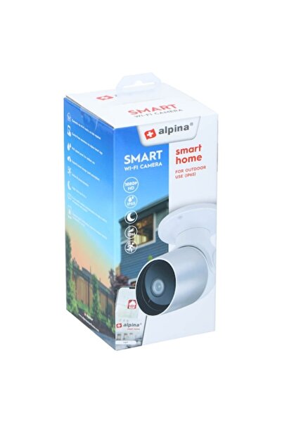 Alpina Cameră de supraveghere inteligentă, Alpina, Wi-Fi, Full HD, rotativă, ...