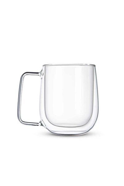 Generic Double Wall Isolated Glass Coffee Mug Clear