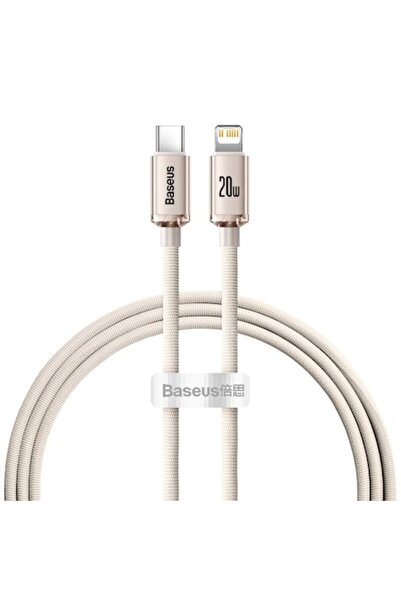Baseus Crystal Shine USB-C to Lightning cable, 20W, 1.2m, Pink