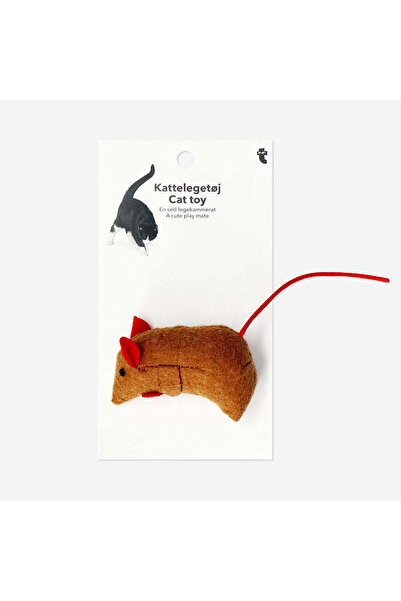 Flying Tiger Copenhagen Kahverengi Fare Şeklinde Kedi Oyuncağı