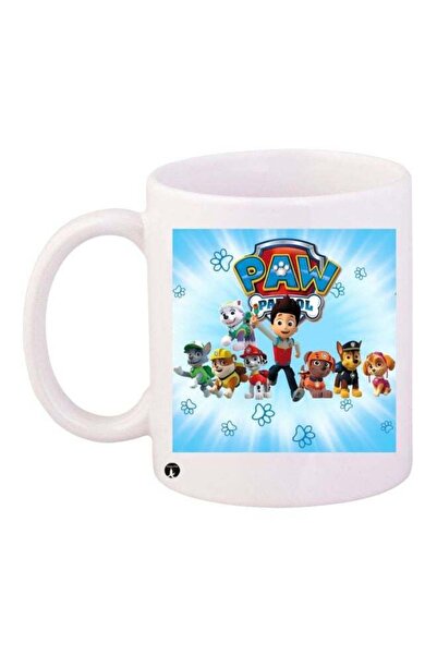 Generic BP Paw Patrol Printed Coffee Mug White/Red/Blue