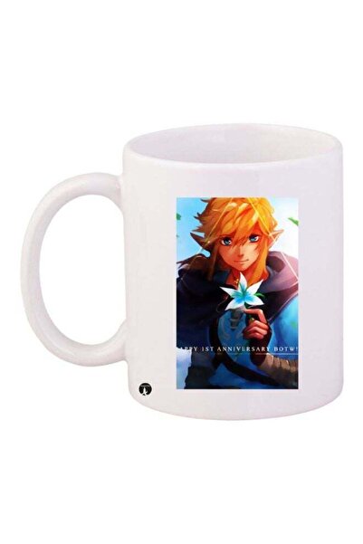 Generic BP Cartoon Boy Printed Coffee Mug White/Blue/Orange