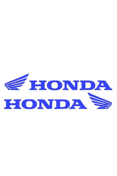 Oracal Sticker x2, Honda Logo Wings, Albastru, 25cm