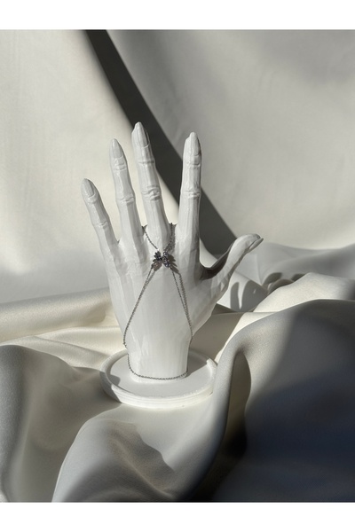 NB STEELORA نموذج فراشة من حجر الزركون بلون فضي شاهمران