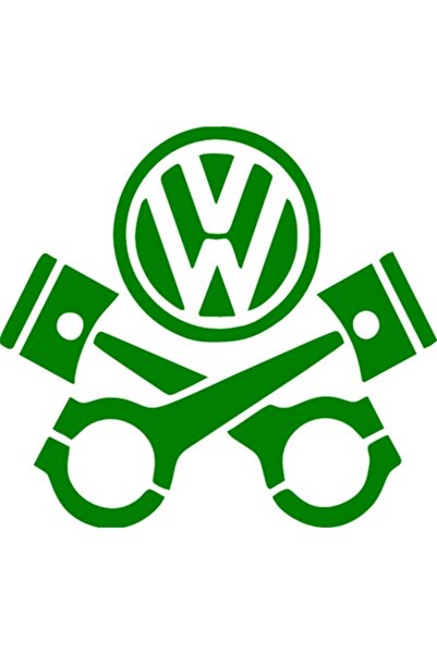 Oracal Car sticker "Volkswagen pistons", 15x14cm, green
