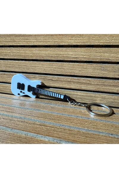 Gitar Anahtarlık 3D Yüksek Kalite