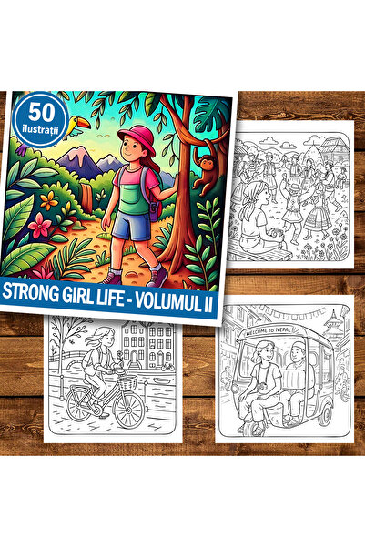 Legendary Gifts Carte de pictură, 50 de ilustrații Viața unei fete puternice ...