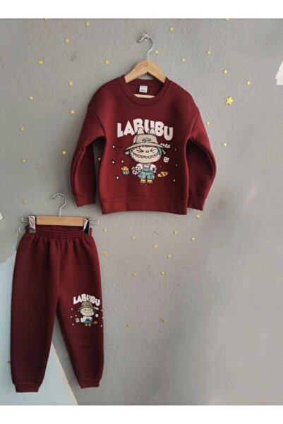 Renata's طقم رياضي للأطفال من الجنسين من لابوبو كاراكتر مطبوع قطن مبطن بالصوف...