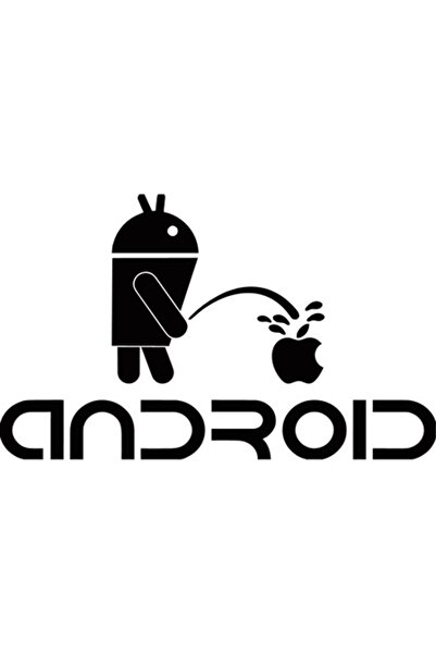 Oracal Autocolant auto Android, 17x10 cm, Negru