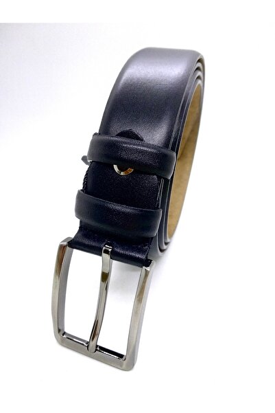 Gutiero Мъжки 100% естествена кожа черен класически колан
