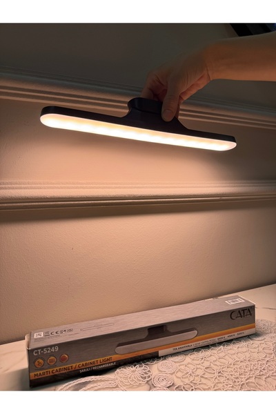 Cata CT 5249 MARTI SİYAH ŞARJI LEDLİ APLİK 3 RENK IŞIK