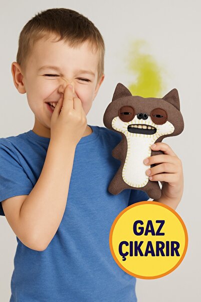 TOYFEST Gaz Çıkaran Fuggler Fart Face Sesli Hareket Sensörlü Komik Çirkin Pel...