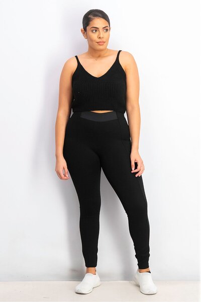 Esprit Women Plain Pull On Leggings, Black