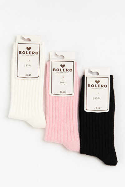 Funny Life 3 Pairs of Wool Soft Winter Women's Colorful Socks