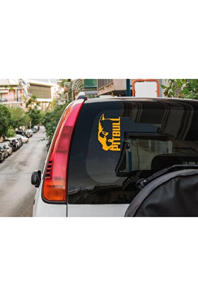 Oracal Car sticker ''Pitbull'', 18x15 cm, orange