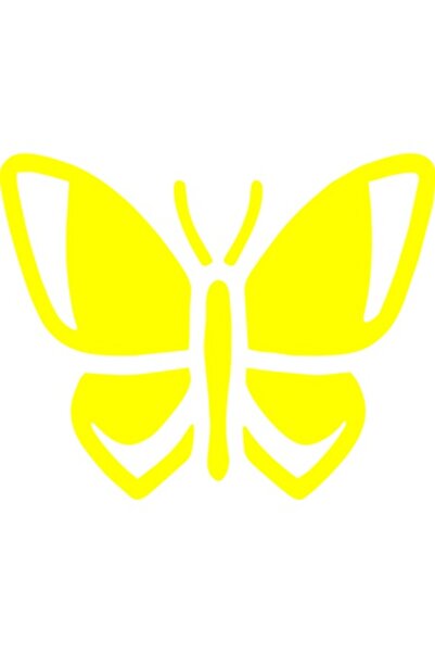Oracal Стикер за кола ''Butterfly v5'', 15x12 см, Жълт