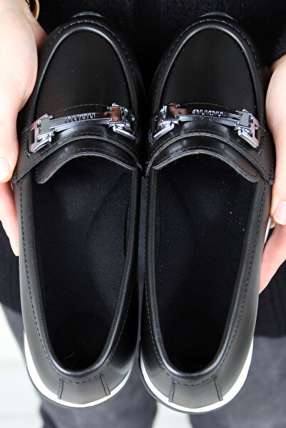 ASL SHOES STORE Women's Casual Ballerina Shoes with Buckle, Suitable for Daily Use with Orthopedic Soles