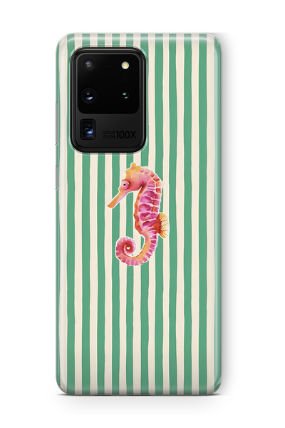 FLAMENKO Samsung Galaxy S20 Ultra Seahorse Pattern Transparent Phone Case