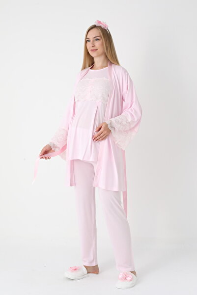 Lohussa Γυναικείο Σετ Πιτζάμες Μακρυμάνικο Σετ Πιτζάμες Μητρότητας με Λεπτομέ...