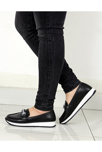 ASL SHOES STORE Women's Casual Ballerina Shoes with Buckle, Suitable for Daily Use with Orthopedic Soles