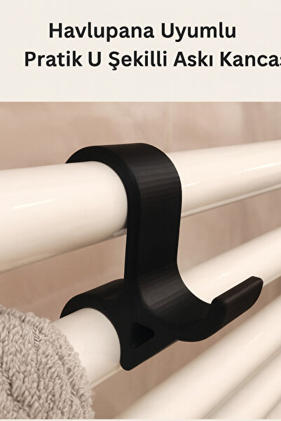 Hızarcıoğlu 3D Baskı Beyaz Havlupan Askı Kancası – Modern ve Dayanıklı Tasarım