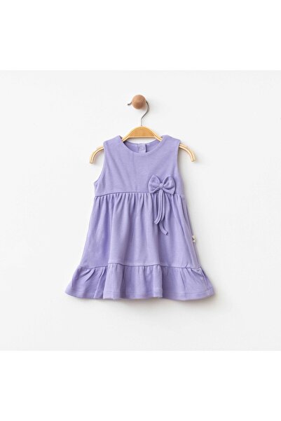 Pasillo فستان قطني للفتيات هدية فستان بفيونكة للفتيات الصغيرات أرجواني/طبيعي/...